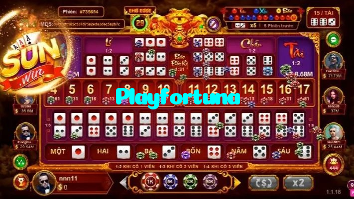 Playfortuna casino presented on mobile device in Pakistan with slots and live games